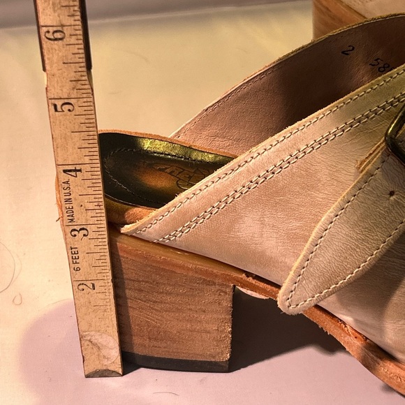 Womens FREEBIRD Caprice sandals size 9 gray distressed boho chunky heel - Picture 4 of 9